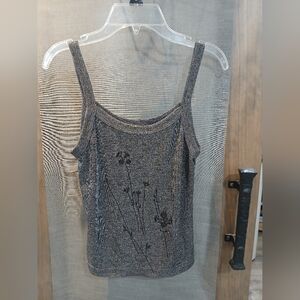 My Michelle Charcoal Floral Camisole